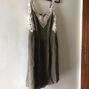 Olive Green Dress - Francesca's - Large